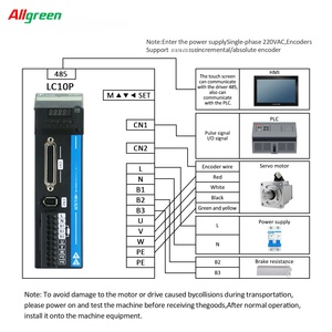 Controlador de Servomotor AC Allgreen LC10P 100-400W 220V IP64 para Máquina CNC - Product Image 5