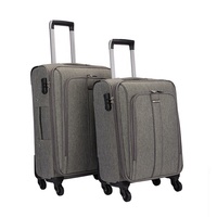 Valise de voyage souple en tissu nylon avec roulettes pivotantes, fabriquée en Chine en 2020, avec fermeture éclair