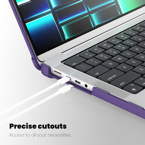 Beschermhoes voor lichtgewicht standaard voor 14 inch bumper transparante hoes voor <span class=keywords><strong>Macbook</strong></span> Pro 14 M1 M2 2023 A2442 A2779 - Product Image 6