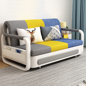 Moderno divano letto componibile soggiorno sala da pranzo in tessuto di legno imbottitura in schiuma caratteristica reclinabile per la casa dell'hotel sala da bagno adatto - Product Image 3