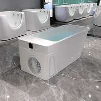 ICEGALAX Wifi App Control Cold Plunge Baignoire Tout-en-Un Acrylique Glace Baignoire Avec Filtre Refroidisseur Couverture Isolée Cold Plunge