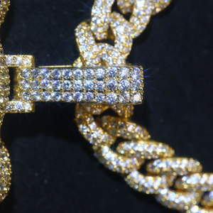 Pendentif Hiphop VVS Moissanite Iced Out en Argent S925 pour Homme, Breloques 3D Personnalisées avec Chaîne - Product Image 3