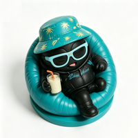Figurines en PVC écologiques de 8,5 cm, Chill Vibes, en forme d'œuf, en boîte mystère, jouets promotionnels, jouets d'art de collection personnalisés par des designers