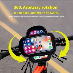 Support de téléphone portable à 360 degrés, support de téléphone multifonctionnel pour vélo, sac de cadre de vélo avant imperméable pour le cyclisme - Product Image 2