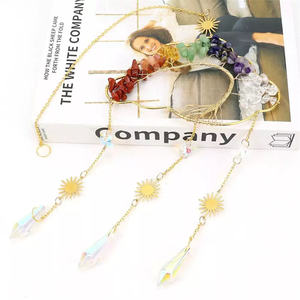 Attrape-rêves en agate naturelle et cristal <span class=keywords><strong>de</strong></span> grès, améthyste nuageuse, avec clochettes éoliennes Arbre <span class=keywords><strong>de</strong></span> Vie, pour la maison, cadeau <span class=keywords><strong>de</strong></span> pendaison <span class=keywords><strong>de</strong></span> crémaillère - Product Image 2