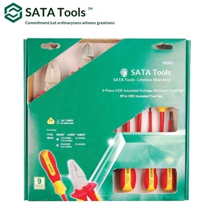 Set di Utensili Isolati VDE 09262 in Acciaio al Carbonio Resistente alla Tensione, 9 Pezzi - Product Image 2