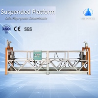 Plataforma Suspendida Eléctrica de Aluminio Ligero ZLP500 de 500 kg, Andamio Suspendido, Plataforma Colgante