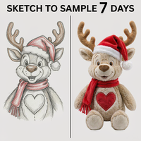 Jouets en peluche de Noël personnalisés OEM ODM, rennes, ours, boîte cadeau, poupées en peluche, vente en gros