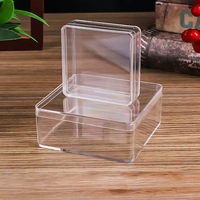 Boîte à pâtisserie transparente durable en plastique pour tiramisu, boîte de rangement pour gâteau tiramisu, boîte en plastique rigide pour dessert au fromage