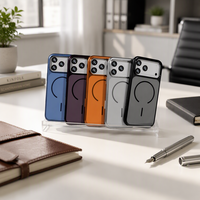 Étui de téléphone magnétique en PC de 2,0 mm, aimant puissant, finition mate électro-plaquée, protection contre les chocs avec boutons métalliques pour iPhone 18 Pro Max