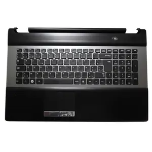 Laptop PalmRest & Keyboard untuk Samsung RC730 Belgium BE BA75-03204G Upper Case dengan Touchpad Speaker Baru