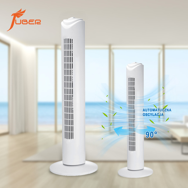 OEM Wholesale Bladeless Design Quiet Energy Saving Mechanical Control Electric Tower Fan for Office Living Room Hotel Commercial