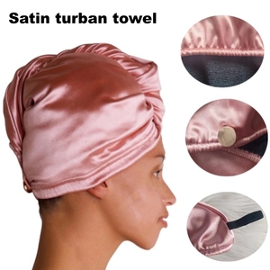 Tóc Khăn Khô Tóc Hat Sợi Nhỏ Nhanh Chóng Làm Khô Bọc Turban Tắm Đầu Khăn Với Các Nút 25*65Cm Tóc Turban Khăn Bọc - Product Image 1