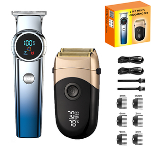เครื่องตัดผมไร้สาย OEM LCD Barber แบบมืออาชีพ ขนาด 0 มม. สำหรับการแกะลายและตัดแต่งทรงผม - Product Image 5