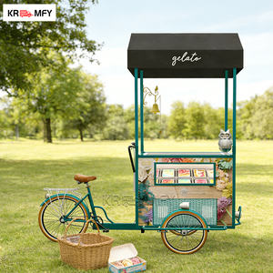 Chariot de vente de crème glacée en fibre de verre électrique commercial avec conception portable pour une utilisation en rue - Product Image 1