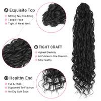 Jessica – Tresses synthétiques torsadées de 22 pouces, style Afro, bouclées, ombrées blondes, à ondulations profondes, extensions de cheveux au crochet pour femmes noires