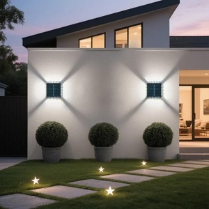 Luces Solares de Jardín para Exteriores, Impermeables, 10/12/16 LED, Luces Solares de Jardín para Montar en Pared o <span class=keywords><strong>Cerca</strong></span>, Encendido Automático Nocturno, Duraderas - Product Image 5