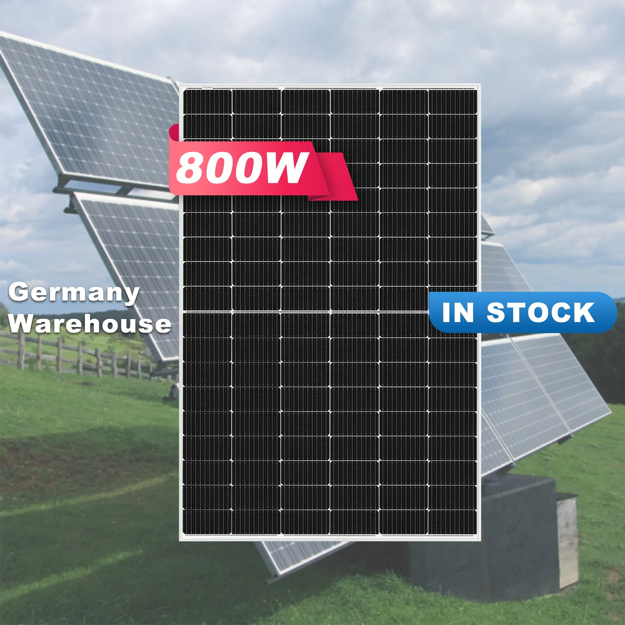 Gudang EU dalam stok naik TW LONGI SUNTECH JA Tsun panel surya 400-800 W modul panel surya sistem panel surya
