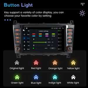 MEKEDE 8core lecteur dvd <span class=keywords><strong>de</strong></span> voiture Radio stéréo GPS WIFI petit écran pas <span class=keywords><strong>de</strong></span> machine <span class=keywords><strong>de</strong></span> contrôle pour Benz W203 coloré - Product Image 5