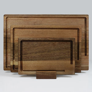 Ensemble de 3 planches à découper <span class=keywords><strong>en</strong></span> <span class=keywords><strong>bois</strong></span> d'acacia personnalisées <span class=keywords><strong>en</strong></span> usine, planches à découper <span class=keywords><strong>en</strong></span> <span class=keywords><strong>bois</strong></span> massif pour fromage et charcuterie avec support - Product Image 1