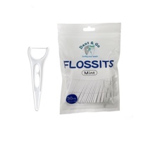 30 pièces de cure-dents en forme de Y aromatisés à la menthe, jetables, pour le nettoyage des dents arrière, pour les soins bucco-dentaires