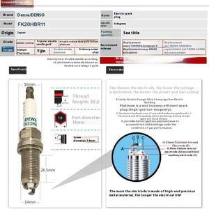 Gốc Chính Hãng Denso 3473/Fk20hbr11 Iridium Ba-Cực Kim Bugi 90919-01249 Cho Kia Mazda Động Cơ 2grf - Product Image 4