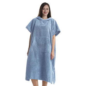 Serviette <span class=keywords><strong>de</strong></span> <span class=keywords><strong>plage</strong></span> à capuche en <span class=keywords><strong>microfibre</strong></span> à séchage rapide tissée toute saison avec logo personnalisé pour adultes - Product Image 6