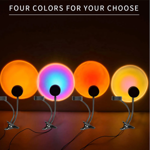 Proyektor Desktop RGB, lampu suasana hati USB pelangi suasana LED suasana matahari terbenam lampu malam dengan klip untuk siaran langsung - Product Image 3