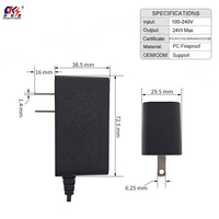 Adaptateur d'alimentation universel 12V 2A certifié ETL FCC CE CB RoHS CCC, 24W, norme américaine, prix de gros