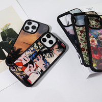 Coques de téléphone magnétiques personnalisées avec motifs floraux de personnages d'anime et de manga, en TPU et PC antichoc, pour iPhone 17 16 Pro Max – Vente en gros