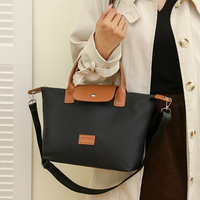 Sac bandoulière vintage en nylon pour femme, design personnalisé, style dumpling, sac à l'épaule, sac de soirée