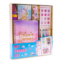Kit de scrapbooking DIY 2026 pour filles, ensemble de carnets à spirales avec autocollants, marqueurs, ruban adhésif et fournitures créatives pour enfants