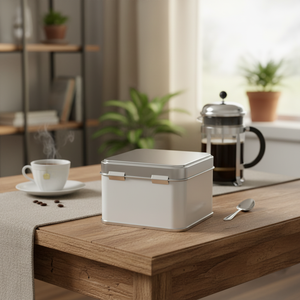กระป๋องสี่เหลี่ยมคอนเทนซาน L500 ขนาด 250 มล. สำหรับชา กาแฟ และเครื่องดื่มร้อน 75x75x66 มม. 0.25 ลิตร ฝาแบบมีบานพับ ผลิตในตุรกี - Product Image 3