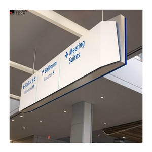 Sistema de navegación de acero personalizado de alta calidad interior/exterior independiente fácil de colgar Wayfinding publicidad cajas de luz - Product Image 1