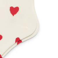 Tendance de la mode Lettres tricotées Cartoon Street White Women Bamboo Crew Socks