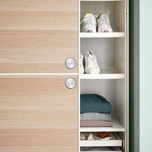 WEKIS Tiradores Modernos de Acero Inoxidable para Puertas Ocultas de Armarios y Cajones, Acabado Cromado, Fácil Instalación para Cocina - Product Image 4