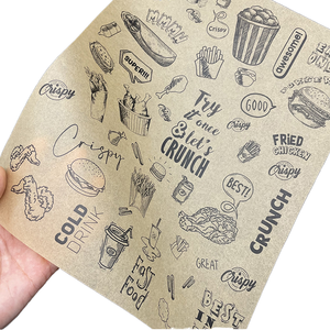 Tùy chỉnh in tacos/burritos Foil giấy cho Hamburger TACO sáp Giấy Deli thực phẩm bao bì bánh mì - Product Image 2