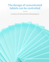 Feuilles de nettoyant concentré pour sols 100 % dissolvables, jetables et écologiques pour le nettoyage domestique