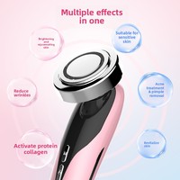 Appareil de beauté pour le visage et les yeux, massage par la lumière colorée et vibration, rajeunissement, portable, usage domestique