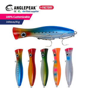 Esca Artificiale Galleggiante in ABS da 160mm 81g per Acqua Salata, 5 Colori, Popper per Pesca di Sgombri e Cernie - Product Image 6