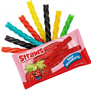 Bonbons Gommeux Sucrés au Goût <span class=keywords><strong>Fraise</strong></span> et Pomme, Torsadés, Moelleux et Moelleux, Remplis de Coloris Variés, en Gros - Product Image 3