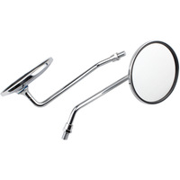 Rétroviseurs latéraux ronds de moto et scooter électrique, 5 pièces, 8mm, 10M pour vadrouille