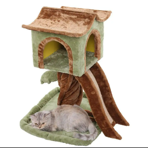All'ingrosso di qualità degli alberi di gatto & Scratcher alla moda giocattolo per interni per grandi gatti realizzati in legno di peluche Sisal confezionati in cartoni - Product Image 3