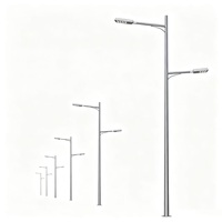 Poste de Luz de Calle de Acero Galvanizado en Caliente de 7M, 8M, 9M, Octogonal, Cónico, Fabricante de Postes de Lámparas