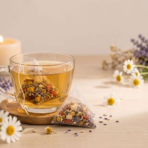 Thé pour le sommeil avec racine de <span class=keywords><strong>valériane</strong></span> et ashwagandha, thé de nuit sans caféine pour dormir, thé aux herbes apaisant - Product Image 3