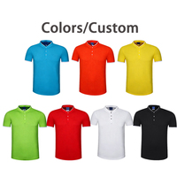 Conjunto de Uniforme de Barista de 3 Piezas con Logotipo Personalizado, Camisa Polo Roja con Cuello Mao, Delantal Negro y Gorra de Béisbol