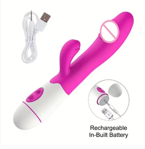 Vibrador <span class=keywords><strong>de</strong></span> Conejo <span class=keywords><strong>de</strong></span> <span class=keywords><strong>Silicona</strong></span> Impermeable, Suave y Ecológico, con 30 Velocidades, Vibración Dual para Estimulación del Punto G, Masajeador Anal y Vaginal, Juguete Sexual para Mujeres - Product Image 5