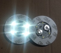 Autocollant lumineux pour sous-verre à LED, 6 pièces, étiquette, verre lumineux, parfait pour une fête et un Bar de mariage