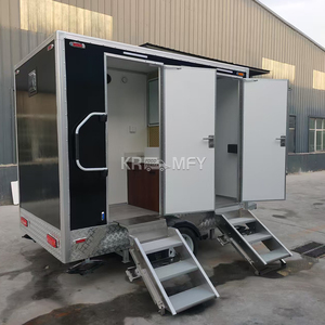 Toilettes portables de nouvelle conception 2025, remorque de salle de bain mobile VIP avec douche - Product Image 1