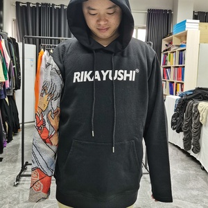 Sweat à capuche tendance personnalisé OEM avec impression sur les manches, jacquard, tapisserie tissée, thème anime - Product Image 5